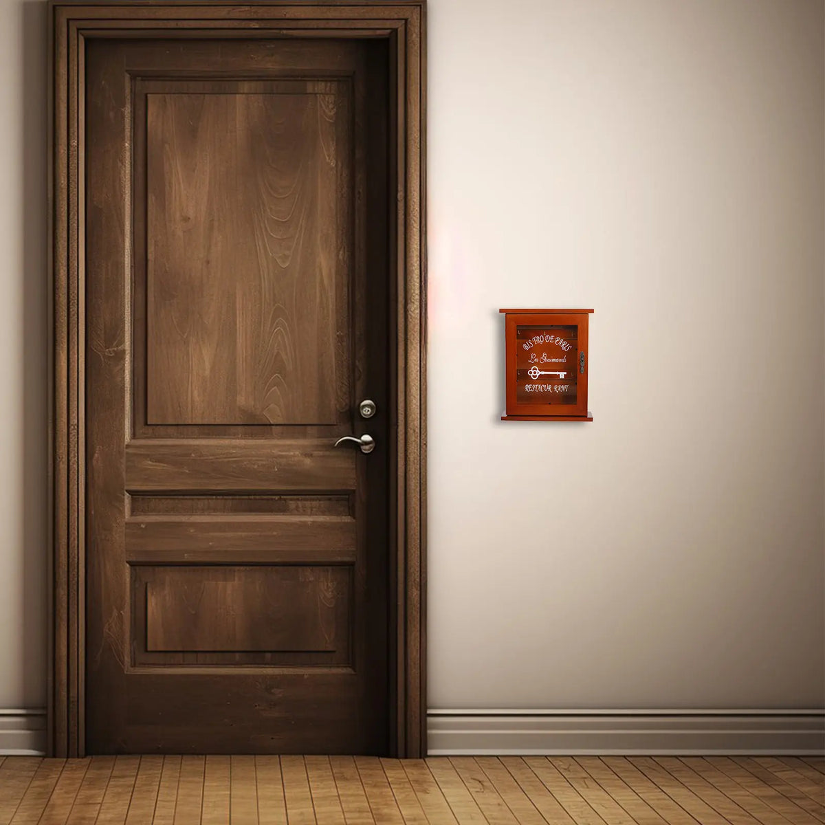 Wooden Wall-Mounted Key Box Vintage Retro Home Organizer Wall Key Organizer Richie's Default Title