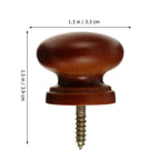 8-Pack Brown Wood Drawer Knobs – Retro Cabinet Pulls Cabinet Drawer Knobs Richie's Coffee