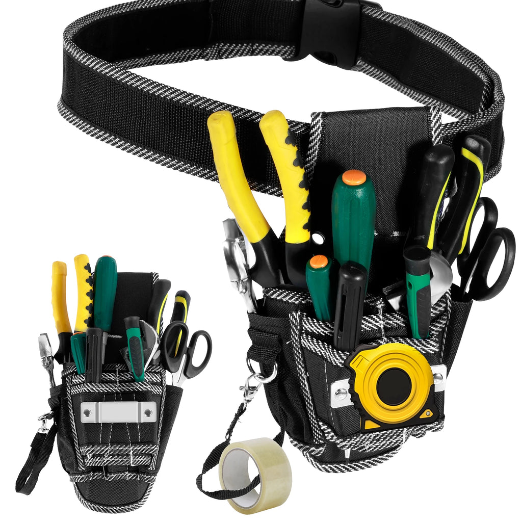 Electrician Waist Tool Bag – Oxford Cloth Multi-Pocket Belt Pack Waist Tool Bag Richie's With belt