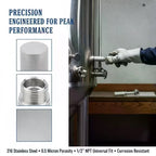 SS316L Homebrew Carbonation Diffusion Stone – 1/2" 1/8" NPT Homebrew Diffusion Stone Richie's