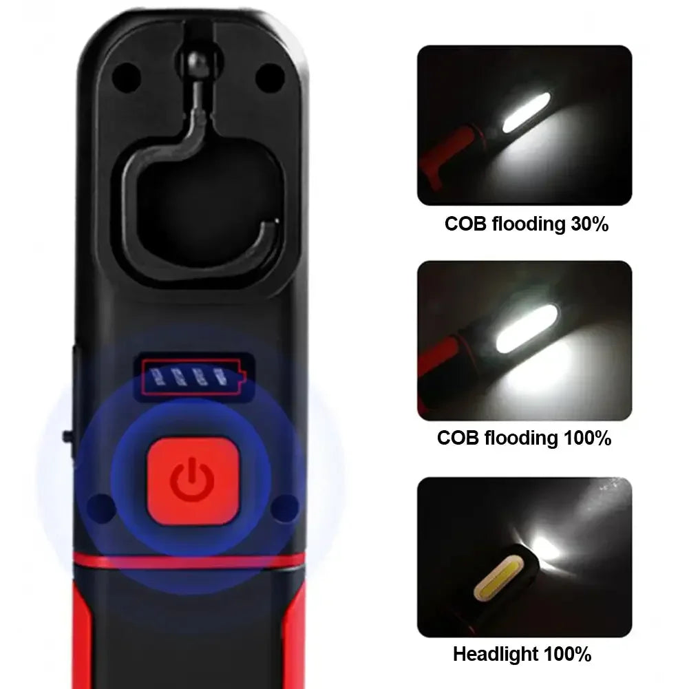 Rechargeable COB LED Magnetic Work Light | USB Flashlight LED Work Light Richie's