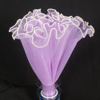 Pearl Lace Wave Mesh Flower Bouquet Wrapping Cloth 28cm x 4 Yds Floral Wrapping Mesh Richie's Purple as show