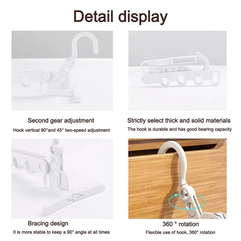 Foldable Travel Clothes Drying Rack – 5-Hook Adjustable Hanger Clothes Drying Rack Richie's