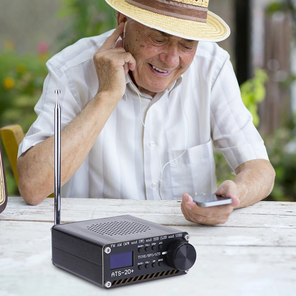 ATS-20+ Si4732 Full Band Radio Receiver FM AM SW SSB OLED Portable Radio Receiver Richie's
