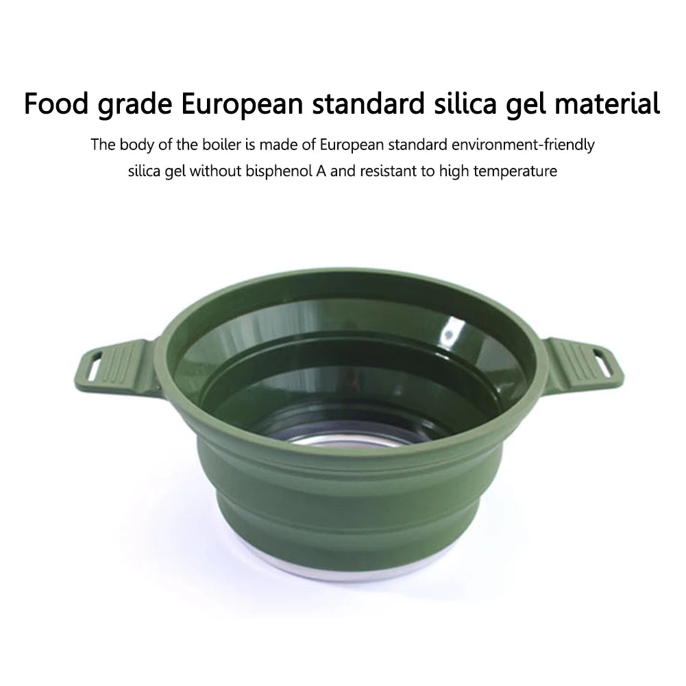 APWIKOGER Foldable Camping Pot 2500ml – Lightweight Cookware Camping Cookware Pot Richie's