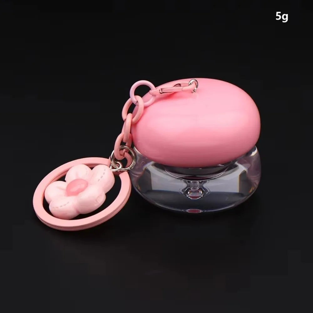 Refillable Mini Lip Balm Jar 5g with Keychain Pendant Lip Balm Container Richie's