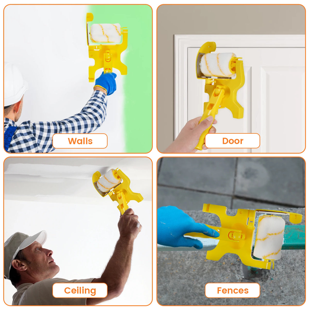 Paint Edger Roller Brush Kit – Wall, Door & Ceiling Painting Paint Edger Roller Kit Richie's