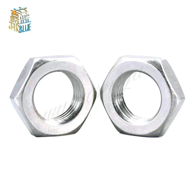 304 Stainless Steel Thin Jam Nuts M6–M16 Fine Thread DIN439 Thin Jam Nuts Richie's