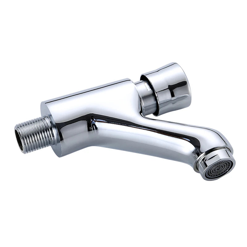 Wall-Mounted Self-Closing Brass Basin Faucet – Delay Valve Basin Faucet Richie's Big