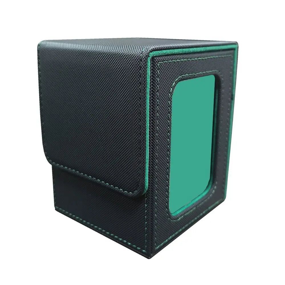 PU Leather Card Deck Box with Window – MTG Card Organizer Card Deck Box Richie's