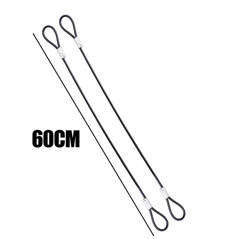 60CM Stainless Steel Camera Safety Lanyard for GoPro DJI Insta360 Camera Safety Lanyard Richie's 60CM 2PCS