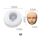 3D Baby Face Silicone Mold – DIY Doll Modification Clay Tool Silicone Craft Mold Richie's 4