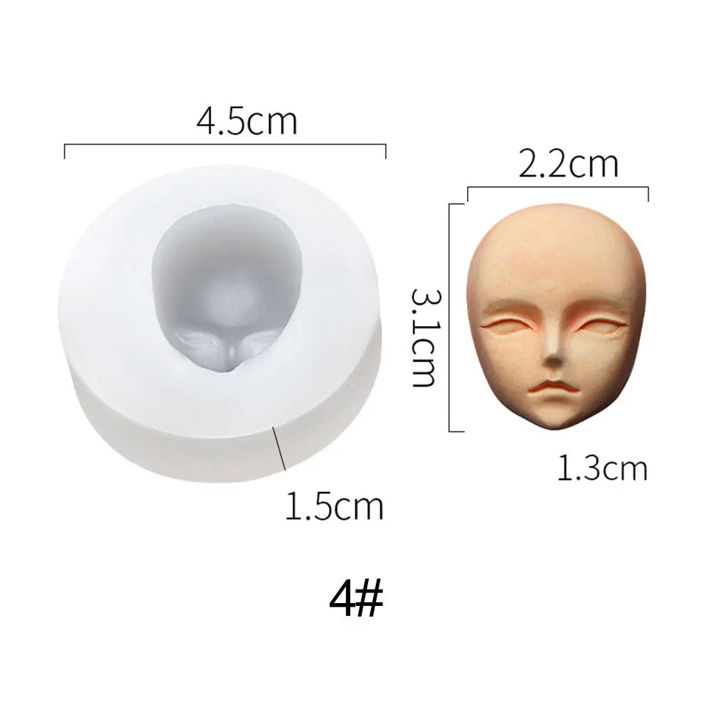 3D Baby Face Silicone Mold – DIY Doll Modification Clay Tool Silicone Craft Mold Richie's 4