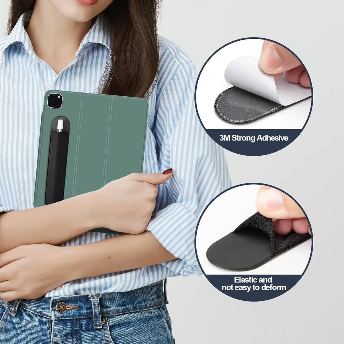 Sticky Stylus Holder Sleeve for Apple iPad Pencil 1 & 2 Stylus Pen Holder Richie's