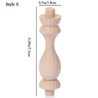 Vintage Wood Carved Furniture Leg – European Style Cabinet Foot Furniture Leg Richie's 6
