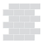 3D Brick Peel & Stick Wall Stickers – PVC Subway Tile Decals Wall Tile Stickers Richie's Grey
