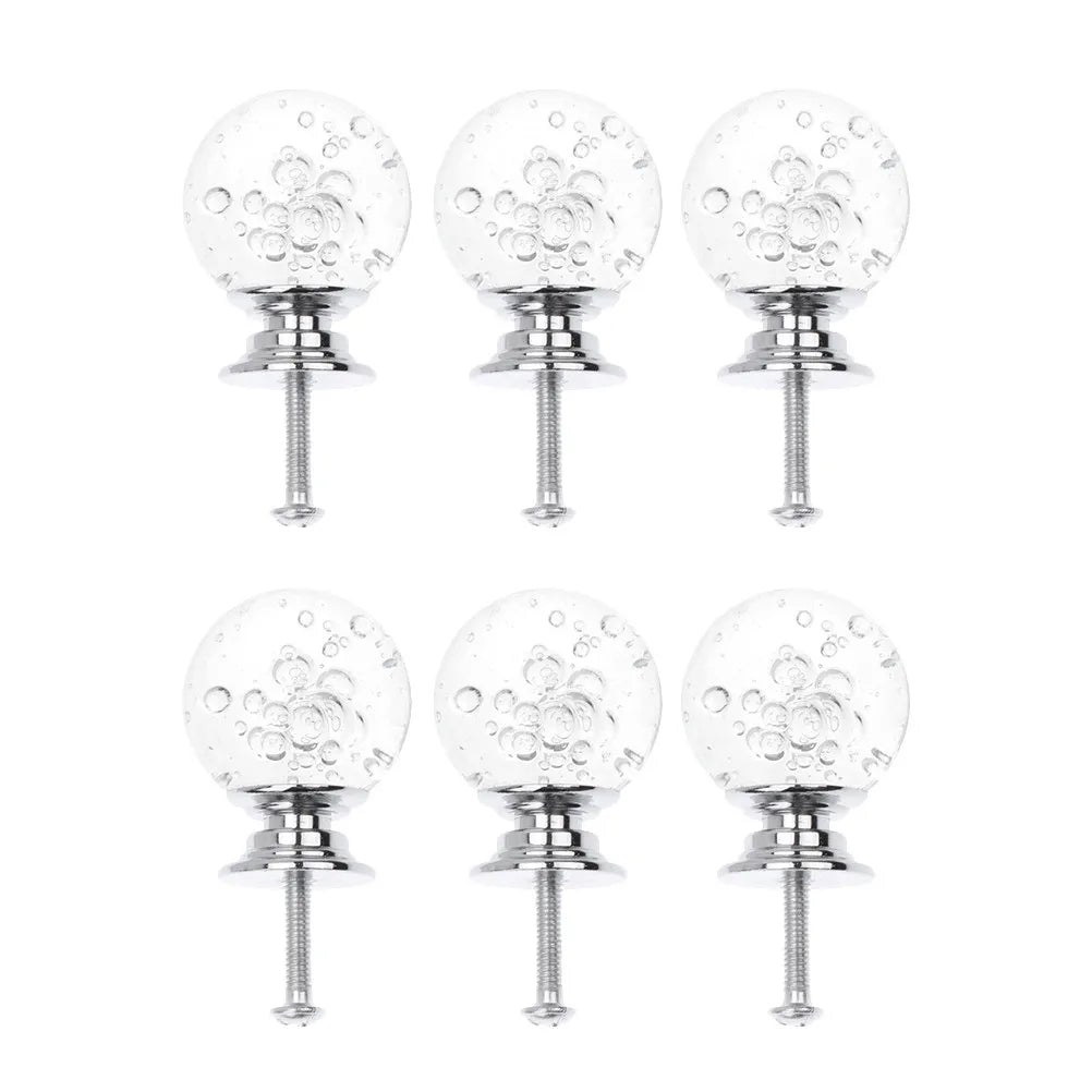 6-Pack Crystal Bubble Ball Cabinet Knobs & Dresser Handles Cabinet Knobs Richie's