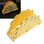 Gold Iron Standing Napkin Holder – Peacock Desk Organizer Napkin Holder Richie's