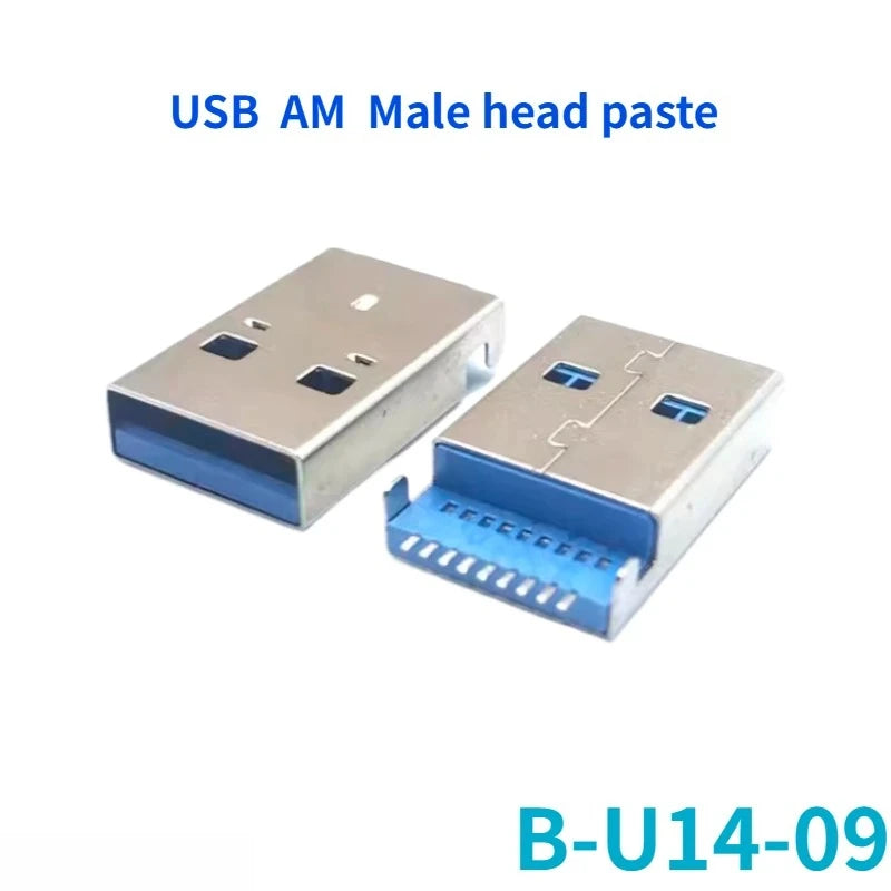 5-Pack USB 3.0 Female Sockets – 90° & 180° Type-A & Type-B USB Connector Socket Richie's B-U14-09 AM Male 5PCS