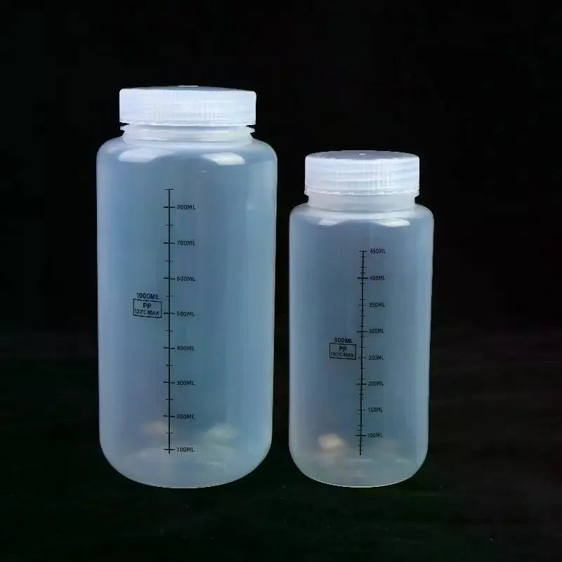 Wide Mouth PP Lab Storage Bottles with Lids 500ml & 1000ml Lab Storage Bottle Richie's