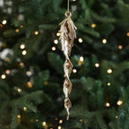 Gold Angel & Snowflake Christmas Tree Hanging Ornaments Christmas Ornaments Richie's icicle