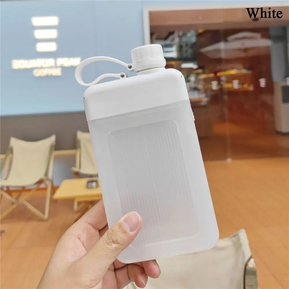 450ml BPA-Free Portable Sports Water Bottle – Flat Plastic Sports Water Bottle Richie's white <0.25L