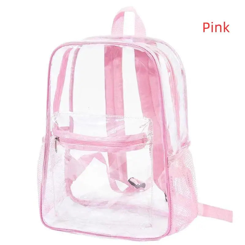 Clear PVC Stadium Backpack – Waterproof & Venue Approved Clear PVC Backpack Richie's Pink