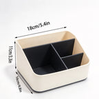 4-Slot Desk Storage Rack – Multi-Grid Office Organizer Beige Desk Organizer Richie's