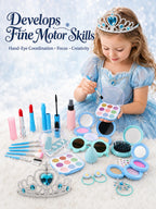 Girls Princess Pretend Makeup Play Set with Bag & Mirror Pretend Play Makeup Set Richie's