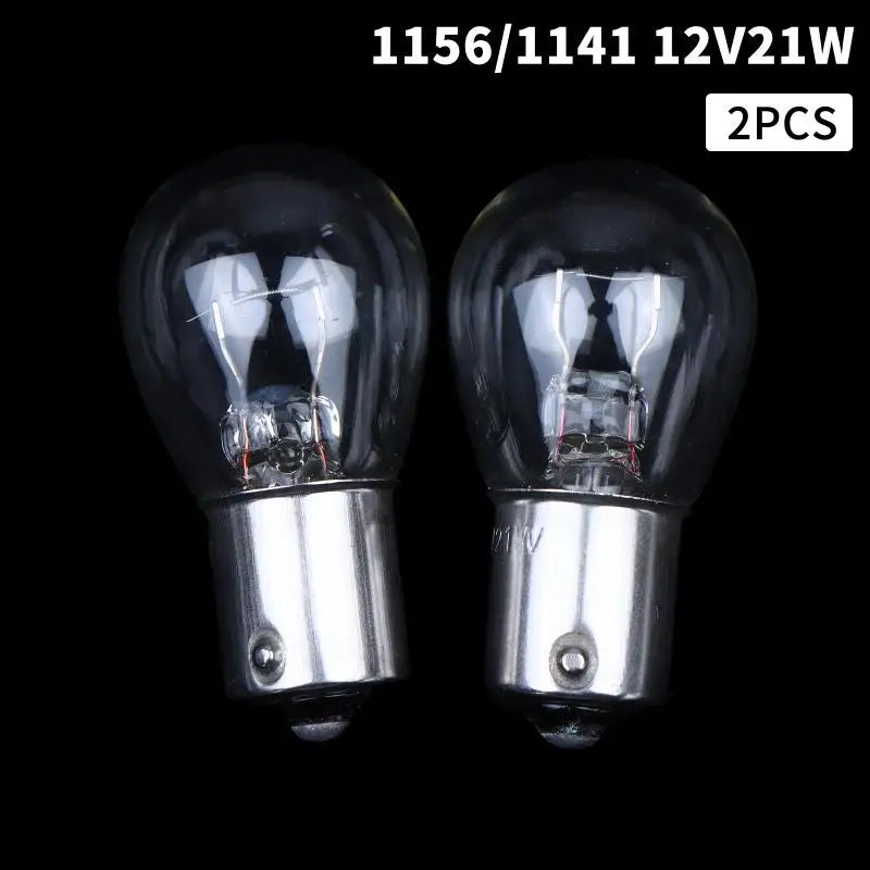 2-Pack Halogen Car Bulbs 1157 1141 12V/24V Amber & Clear Halogen Car Bulbs Richie's A1