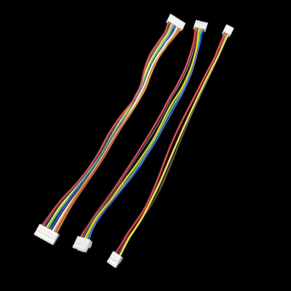 10Pcs JST GH 1.25mm Connector Cable 28AWG 2–10 Pin Single/Double JST Wire Connector Richie's Double Head 9Pin GH 1.25mm