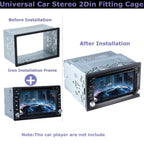 Universal Double Din Radio Mounting Frame Metal Cage Kit Radio Mounting Frame Richie's