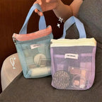 Portable Transparent Mesh Toiletry & Makeup Bag – 5 Colors Mesh Toiletry Bag Richie's