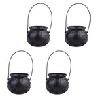 4-Pack Halloween Candy Buckets – Black Trick or Treat Pails Halloween Candy Buckets Richie's
