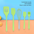 5-Piece Silicone Kitchen Utensils Set – Nonstick & Heat Resistant Silicone Utensil Set Richie's