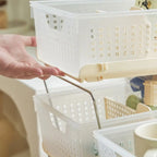 Stackable Storage Basket with Drawer – Desktop Organizer Stackable Storage Organizer Richie's