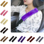 2Pcs Plush Car Seat Belt Shoulder Cover Pad – Auto Interior Seat Belt Cover Richie's