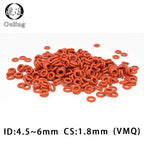 50PCS Red VMQ Silicone O-Rings CS1.8mm Sealing Gasket Washers Silicone O-Ring Gasket Richie's