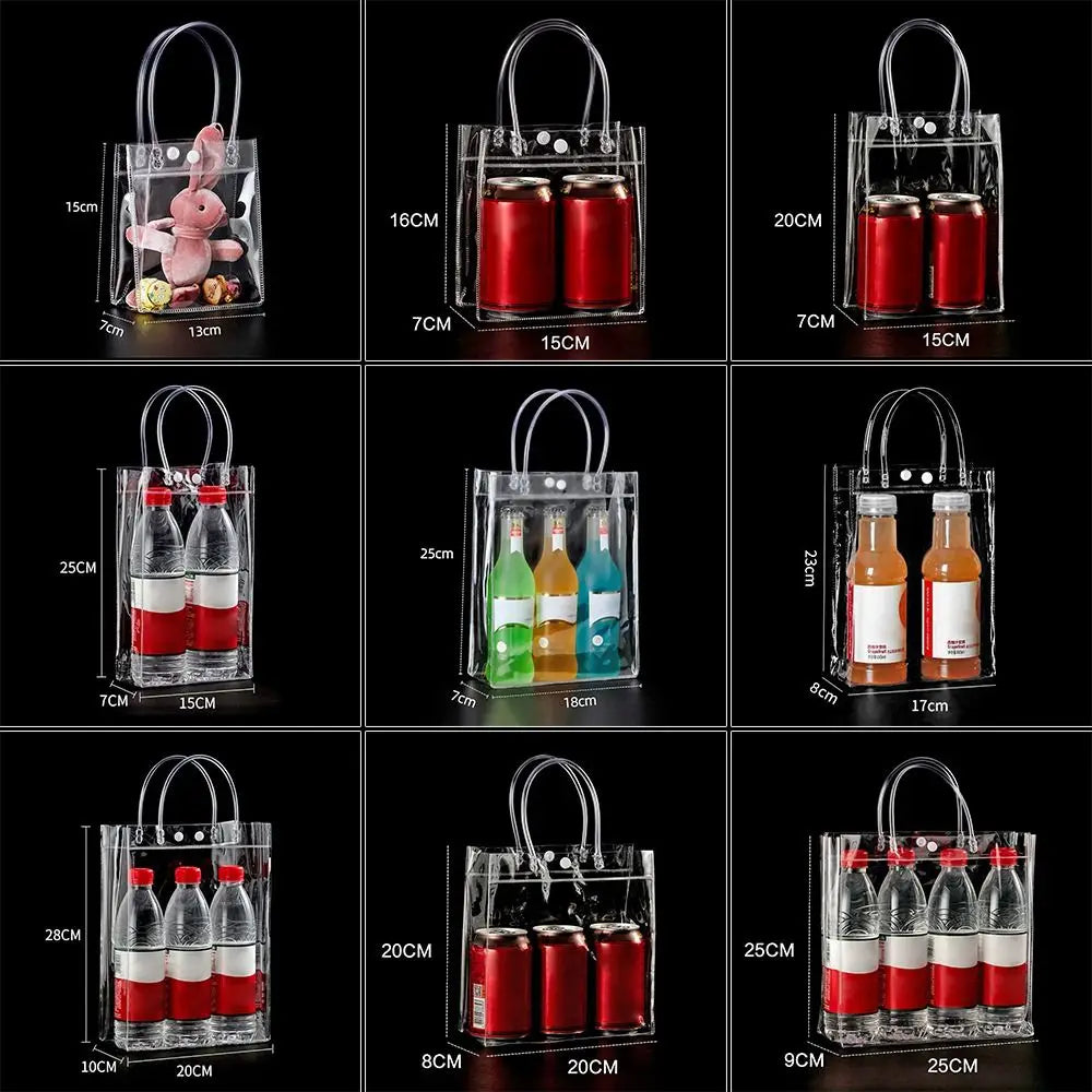 Clear PVC Jelly Handbag – Large Capacity Transparent Gift Bag PVC Jelly Handbag Richie's