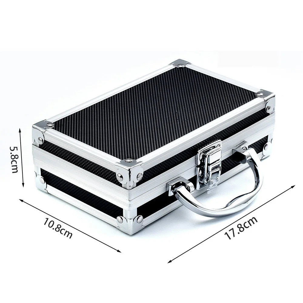 Aluminum Alloy Tool Box – Shockproof Case with Sponge Lining Aluminum Tool Box Richie's 178x108x58mm
