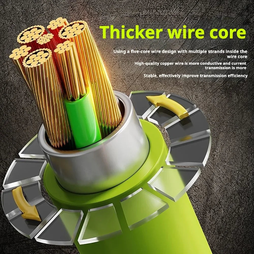 FUCHU 240W USB-C Fast Charging Cable with LED Power Display USB-C Charging Cable Richie's
