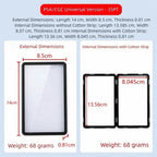 Gradient Aluminum Trading Card Case 35PT UV Double-Sided Glass Trading Card Case Richie's