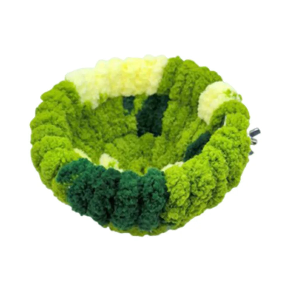 Velvet Bird Nest Hammock – Cozy Plush Parrot Cage Bed Bird Cage Accessory Richie's Green S