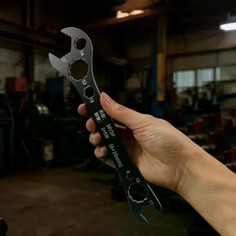 AC Double-End Open Wrench 7-in-1 HVAC Tool | 50# Steel HVAC Hand Wrench Richie's