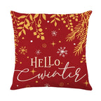 Christmas Cushion Cover – Tree Print Checkered Pillowcase 45×45cm Decorative Pillow Cover Richie's Style 6