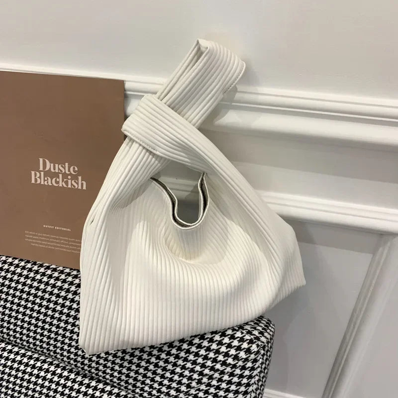 Large Capacity Women's Shoulder Bucket Bag | Korean Style Shoulder Bucket Bag Richie's White