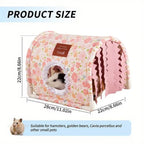 Floral Tassel Tunnel Nest Shelter – Hamster Guinea Pig Rabbit Small Pet Shelter Richie's