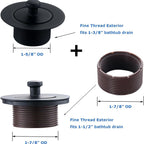 Bathtub Drain Set with Overflow – Full Drainage Kit TK4 Bathtub Drain Kit Richie's