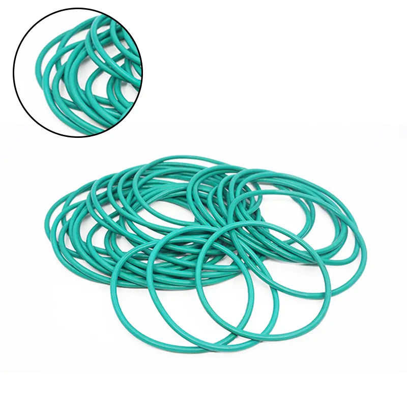 Green FKM O-Rings CS 1.9/2.2/4mm Fluoro Rubber Sealing Gaskets Rubber Sealing O-Rings Richie's