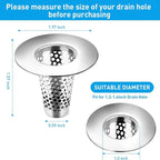 Stainless Steel Drain Strainer Filter Net – Sink & Shower Drain Strainer Filter Richie's